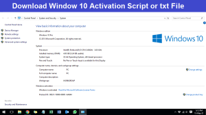 Windows 10 Activator Txt Updated With Crack 100% Free